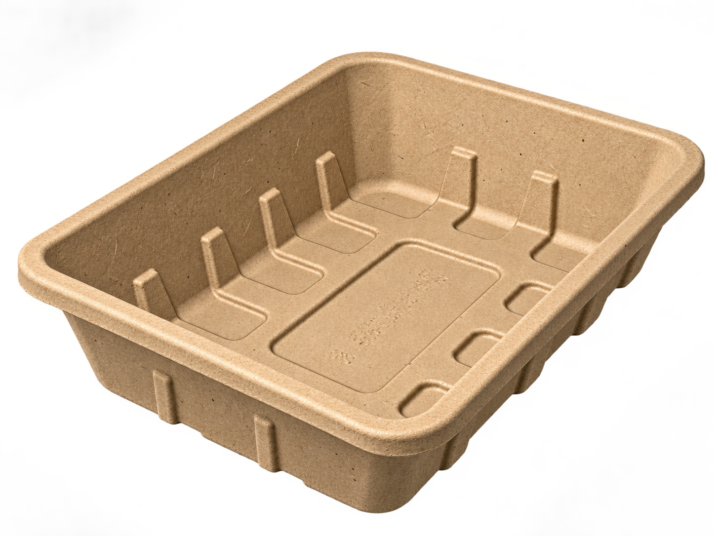 VOLKOS biodegradable treatment and litter tray, size M, 40×30×9 cm